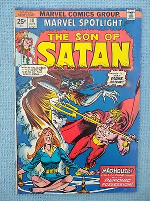 Buy Vintage Marvel Spotlight On The Son Of Satan No. 18 October 1974 Comic Book • 8£