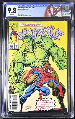 Buy Amazing Spider-man #382 CGC 9.8 Custom LABEL 1993 WP Hulk & Doc Sampson App • 141.72£