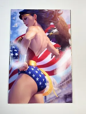 Buy Wonder Woman #750 Stanley Artgerm Lau Exclusive Virgin Variant Patriotika • 55.72£