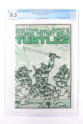 Buy Teenage Mutant Ninja Turtles #4 - Mirage Studios 1985 CGC 8.5 Pin-up By Jason Sk • 111.13£