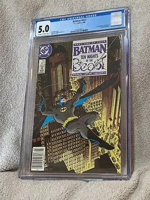 Buy Batman #417 CGC 5.0 D.C. Comics 3/88 Newsstand Edition Part 1/4 Ten Nights Beast • 36.10£