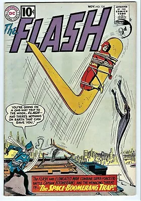 Buy The Flash #124 -DC1961- With The Elongated Man & Captain Boomerang  - Very Fine  • 125£