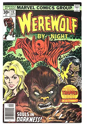 Buy WEREWOLF BY NIGHT W/Brother VOODOO Vol. 1 #40 Sept 1976 MARVEL Comic US Book VF+ • 23.84£