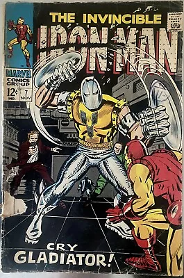 Buy Iron Man #7 (1968) Cry Gladiator • 10£