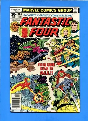 Buy Fantastic Four #183 Tigra Thundra Marvel Comics June 1977 VF- • 3.15£