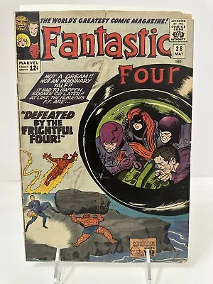 Buy Marvel 1965 Fantastic Four #38 2nd Appearance Of Medusa & Frightful Four Key • 23.70£
