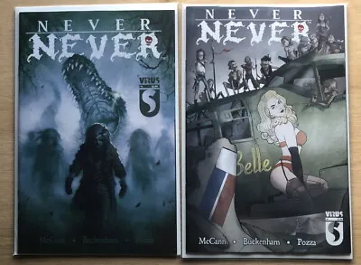 Buy Never Never #1 Heavy Metal Virus 1st & 2nd Print. Bagged & Boarded Unread • 12£