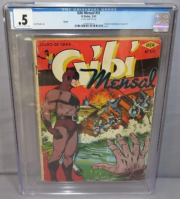 Buy GIBI MENSAL #31 (Sub-Mariner Comics #7 Story) CGC .5  O Globo 1943 Brazil • 400.22£