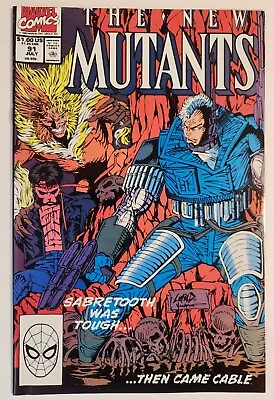Buy The New Mutants #91 (1990, Marvel) VF+ Sabretooth Vs. Cable! Rob Liefeld • 2.33£