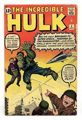 Buy Incredible Hulk #3 GD/VG 3.0 1962 • 707.58£