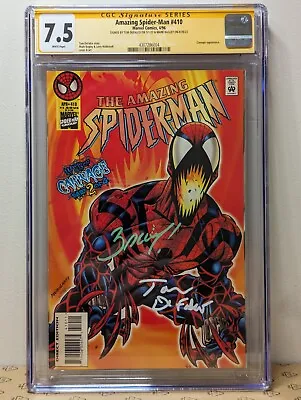 Buy Amazing Spiderman #410 - CGC 7.5 (W) - Signed By Tom Defalco & Mark Bagley • 99.90£