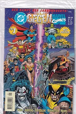 Buy DC / MARVEL CROSSOVER (German) # 1 + CARD + POSTER - DINO PUBLISHING 1996 - NEW PRODUCT • 27.90£