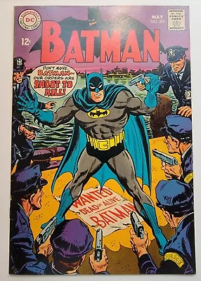 Buy BATMAN #201 VF Joker - Penguin Appearance ~ Vintage Silver Age 1968  High Grade  • 127.88£