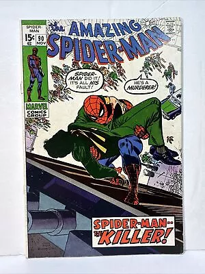 Buy The Amazing Spider-Man #90 - Death Of Captain Stacy 1970 Marvel FN/VF 7.0 • 57.90£