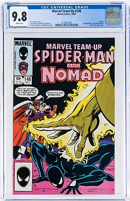 Buy Marvel Team-Up #146 CGC 9.8 White Pages Spider-Man Nomad 1984 Captain America • 198.48£