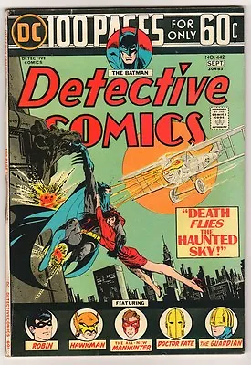 Buy DC Comics DETECTIVE 442  BATMAN Vol 1 1970 100 Page Hawkman Robin Atom VFN • 27.99£