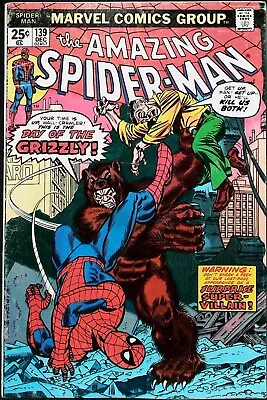 Buy Amazing Spider-Man #139 (1974) KEY *1st App Of The Grizzly* - Mid Grade • 15.99£