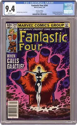 Buy Fantastic Four #244 CGC 9.4 Newsstand 1982 4081113001 • 126.45£