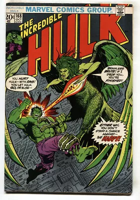 Buy INCREDIBLE HULK #168--MARVEL--1st HARPY--comic Book • 35.18£