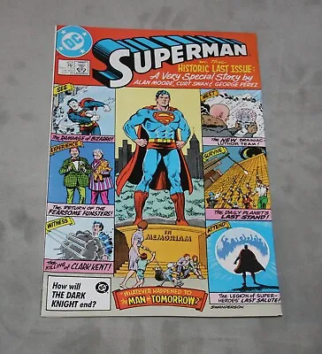 Buy DC COMICS SUPERMAN # 423 - ALAN MOORE GEORGE PEREZ -  1986 - High Grade • 9.53£