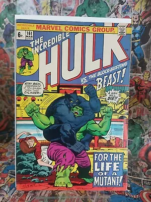 Buy Incredible Hulk #161 VF Marvel 1973 Beast Appearance, Death Of Mimic • 33.95£