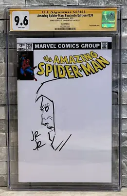 Buy SIGNED & REMARQUED Amazing Spider-Man #238 Blank John Romita JR CGC SS 9.6 • 221.37£