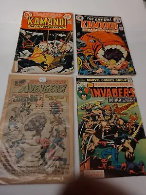Buy Vintage Comic Book Lot Kamandi  9 & 18,  Invaders 2, X-Men #1 • 11.91£
