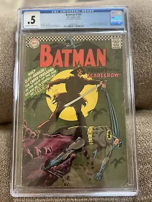 Buy Batman #189 (1967, DC) 1st Silver Age Scarecrow. CGC Graded .5 • 199.88£