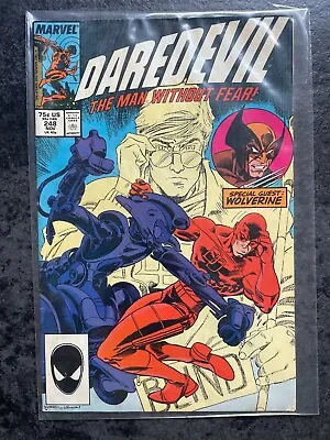 Buy Daredevil #248 Marvel Wolverine (Good Condition) 1987 • 4£
