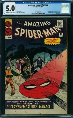 Buy AMAZING SPIDER-MAN  # 22  Awesome KEY!  CGC5.0   4348003005 • 150.92£