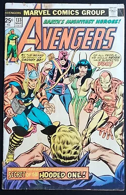Buy Avengers #133 1975 VG 1st Cotati Origin Vision Mantis Bronze Age Free Shipping • 12.62£