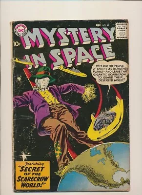 Buy MYSTERY IN SPACE 48 DC Silver Age HORROR Scarecrow Cover • 20.02£