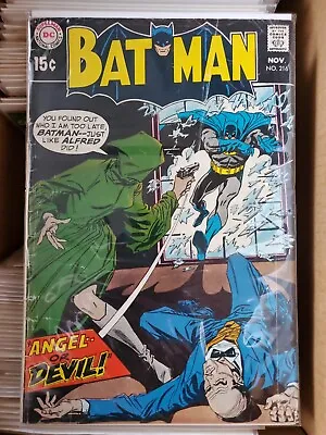 Buy Batman #216 Angel--Or Devil? Irv Novick Dick Giordano 1969 DC • 9.46£