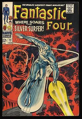 Buy Fantastic Four #72 FN 6.0 Silver Surfer Watcher Stan Lee Jack Kirby! Marvel 1968 • 82.19£