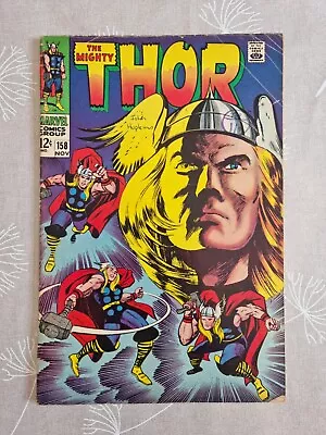 Buy Thor #158 1968 Marvel Origin Retold • 25£
