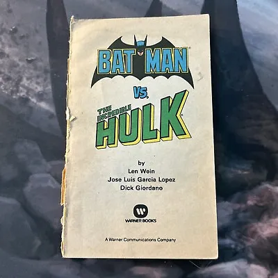 Buy Batman Vs. The Incredible Hulk #30-244 (Warner Books, 1982) • 17.84£