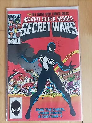 Buy Marvel Secret Wars Comic Book #8 1st Spider-man Black Costume Dec 1984 • 160£