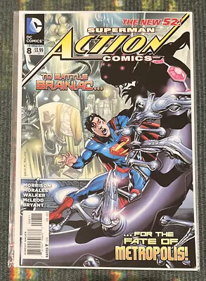 Buy Action Comics #8 New 52 2012 DC Comics Sent In A Cardboard Mailer • 3.99£