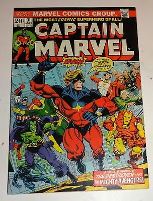 Buy Captain Marvel #31 Starlin Classic Awesome Cover Thanos Avengers 9.2/9.4 White K • 117.67£