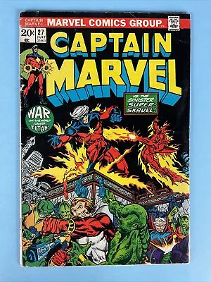 Buy Captain Marvel #27   1973  (1st App Of Eros Star Fox) • 68.05£