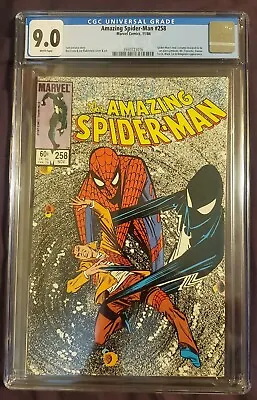 Buy Amazing Spider-Man #258 CGC Graded 9.0 Marvel 1984 White Pages Comic Book + LOT • 76.12£