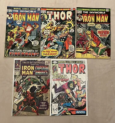Buy Tales Of Suspense # 85 Iron Man #85 & 59 Thor #216 & 319 Vintage Marvel Lot Of 5 • 43.61£
