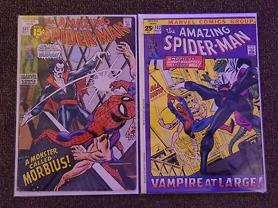 Buy Amazing Spider-Man #101 & #102 1st & 2nd Apps Morbius Marvel Comics 1971 • 240.48£