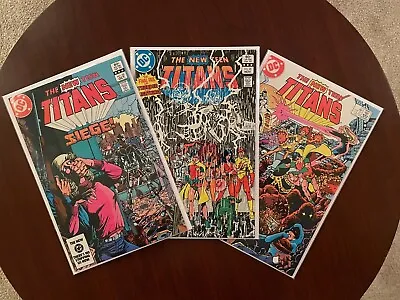 Buy (lot Of 3 Comics) New Teen Titans #35 #36 & #37 (DC 1983) George Perez NM/NM+ • 19.28£