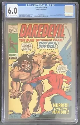 Buy Daredevil #79 (1971, Marvel) CGC Graded 6.0 • 39.72£
