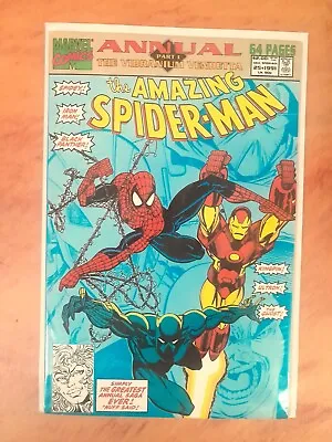 Buy The Amazing Spider-Man Annual #25 NM- White Pages, 1st Solo Venom Story! (1990) • 15.80£