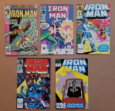 Buy Iron Man 130 210 242 245 284 Mid-Grade Copper Marvel Lot Of 5 • 4£