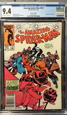 Buy Amazing Spider-Man 253  CGC 9.4 NM  Newsstand Edition White To Off White Pages • 51.24£
