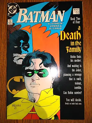 Buy Batman #427 Starlin Key Joker Robin Death In The Family Detective 1st Print DC • 18.97£