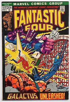 Buy Fantastic Four 122 VF- 7.5 1972 Silver Surfer Galactus John Buscema • 31.98£